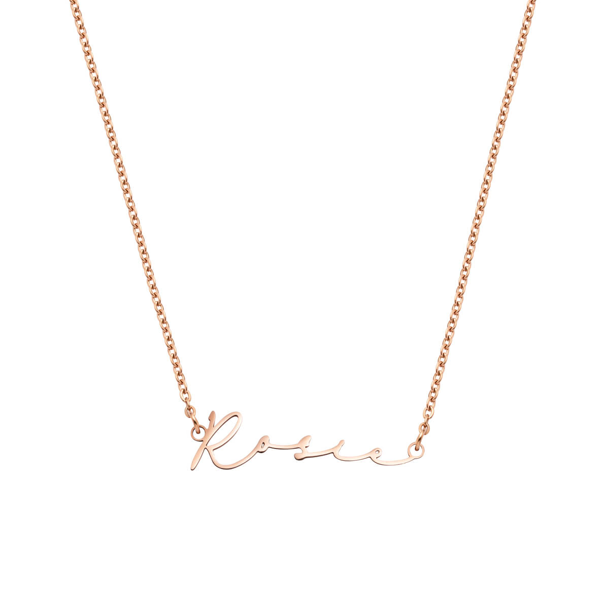 Signature Name Necklace - Rose Gold