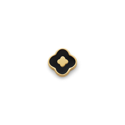 Rose Quartz Clover Charms (Gold) - Clover