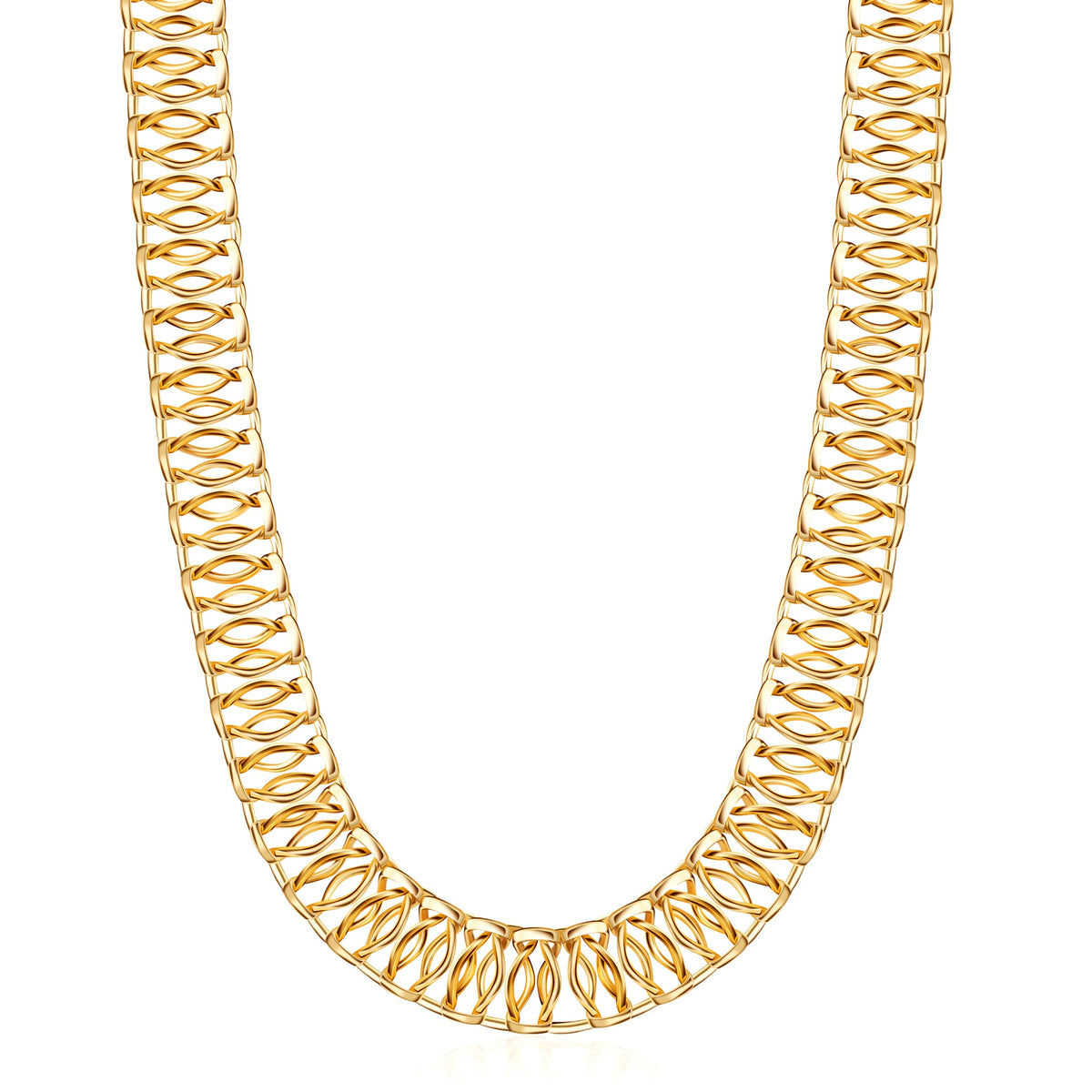 18K Gold Plated Mesh Necklace
