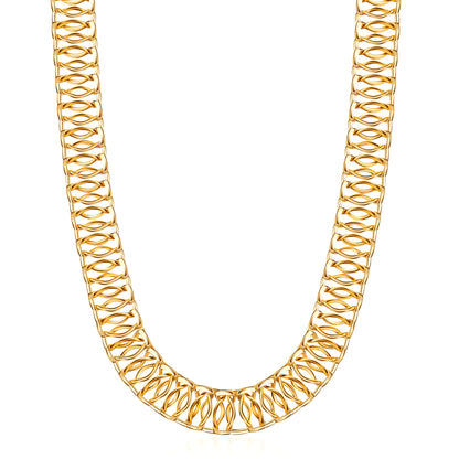18K Gold Plated Mesh Necklace