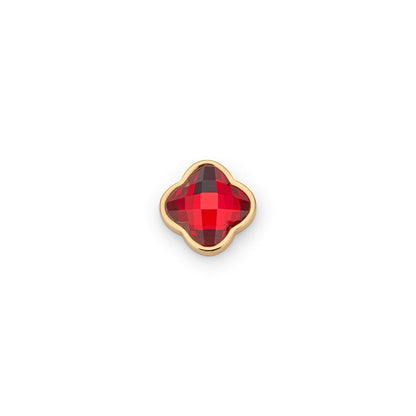 Clover Charms - Birthstone (Gold)