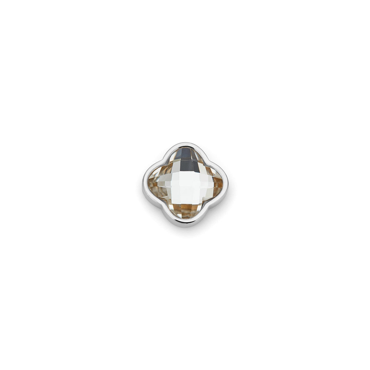 Clover Charms - Birthstone (Silver)