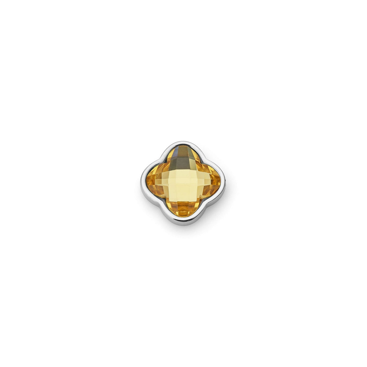 Clover Charms - Birthstone (Silver)