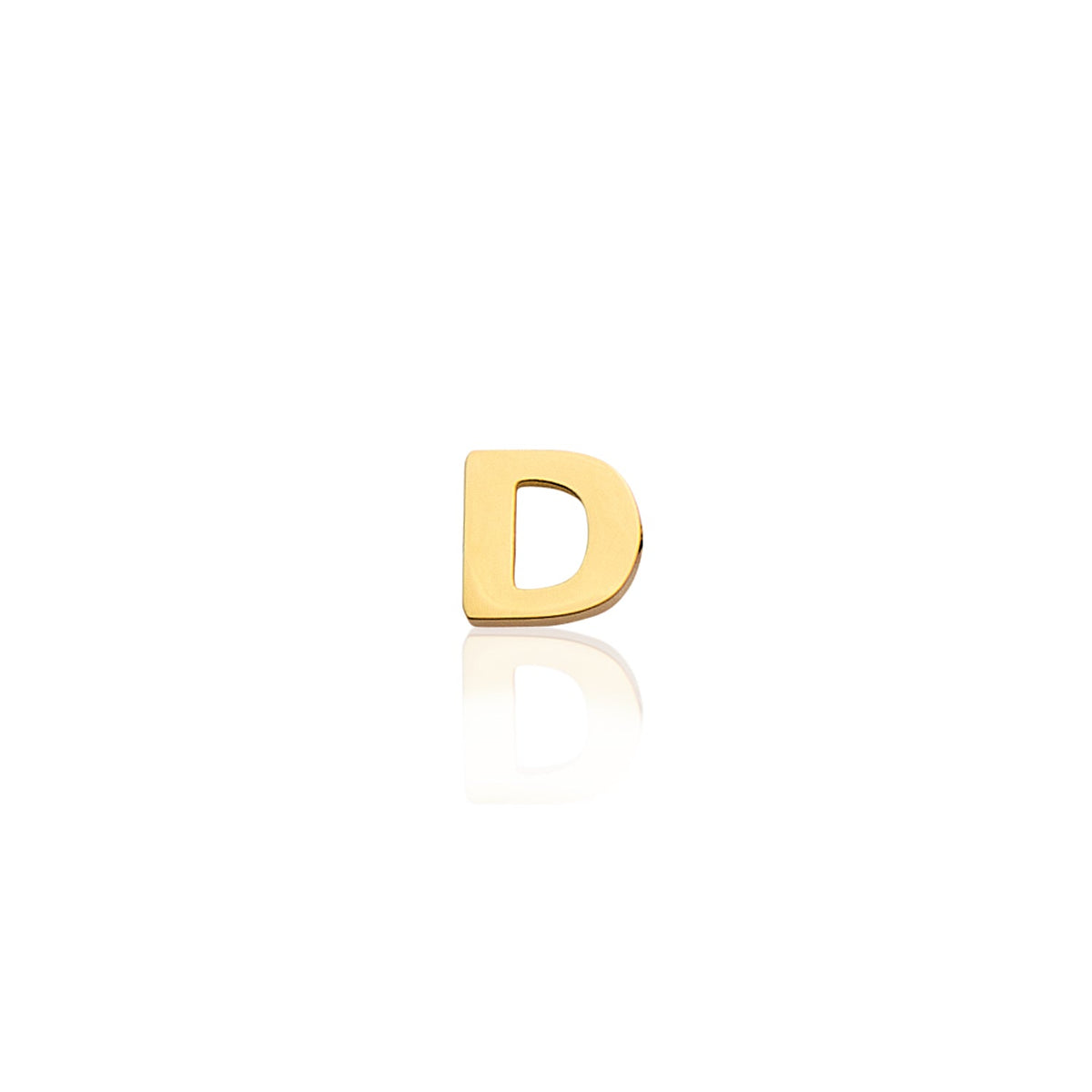 Mini Letter Sphere Chain Necklace (Gold)