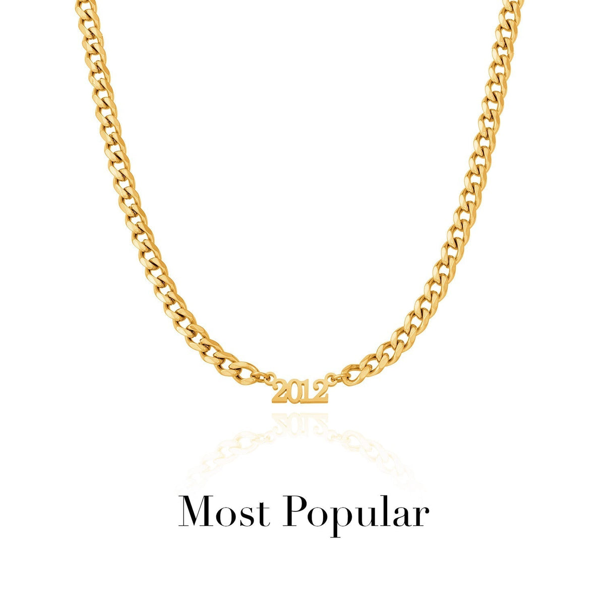Editorial Date Necklace (Gold)