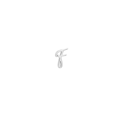 Signature Initial Stud Earring (Silver)