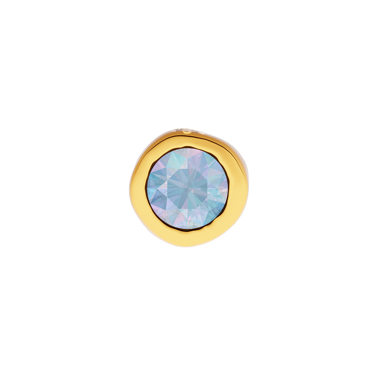 Fine Molten Birthstone Necklace (Gold)