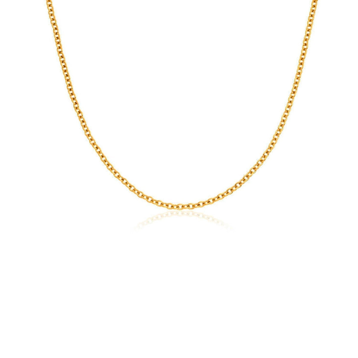 Fingerprint Moon & Star Tag Necklace (Gold)