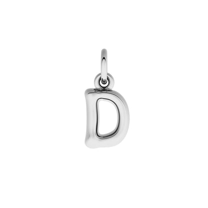 Made Mine Fine Charm - Molten Initial (Silver)