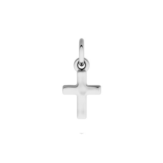 Made Mine Fine Charm - Molten Cross (Silver)