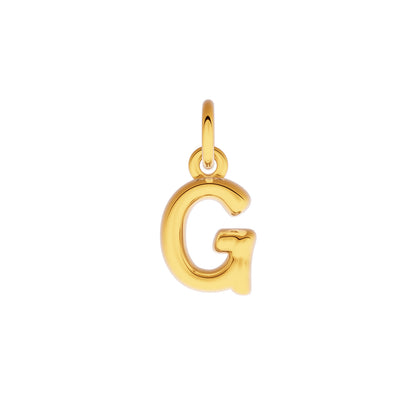 Made Mine Fine Charm - Molten Initial (Gold)