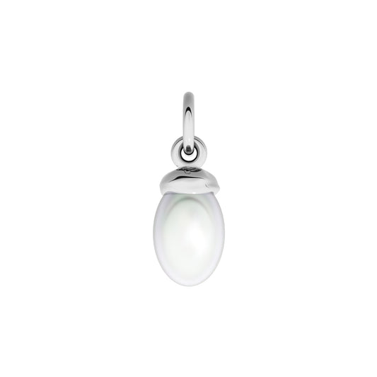 Made Mine Fine Charm - Organic Pearl (Silver)