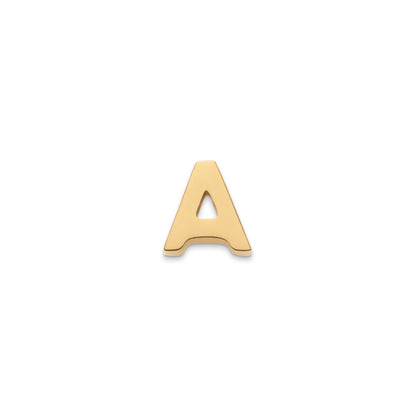 Made Mine Charms - Block Initial Charm (Gold)