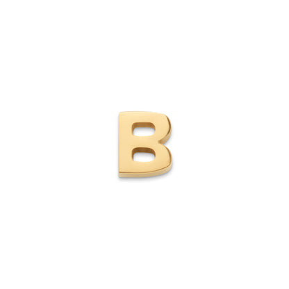 Made Mine Charms - Block Initial Charm (Gold)