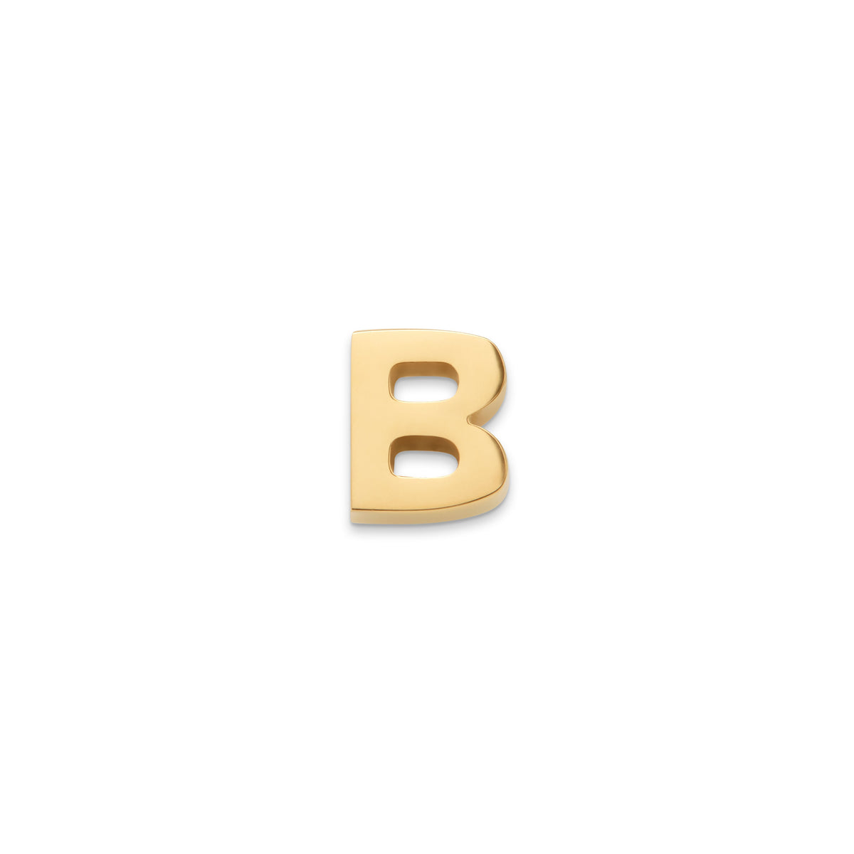 Made Mine Charms - Block Initial Charm (Gold)