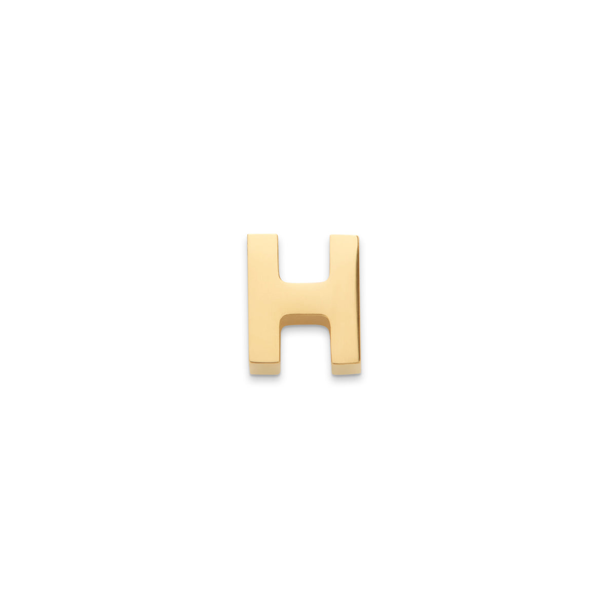 Made Mine Charms - Block Initial Charm (Gold)