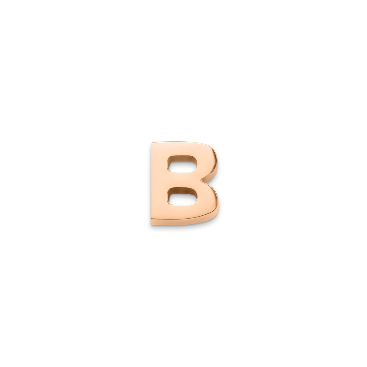 Made Mine Charms - Block Initial Charm (Rose Gold)