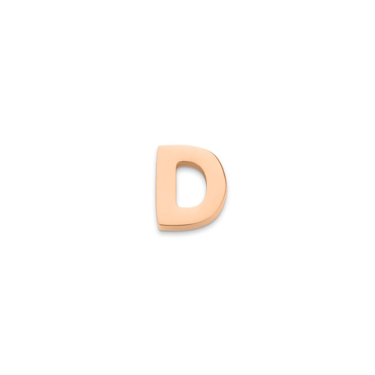 Made Mine Charms - Block Initial Charm (Rose Gold)