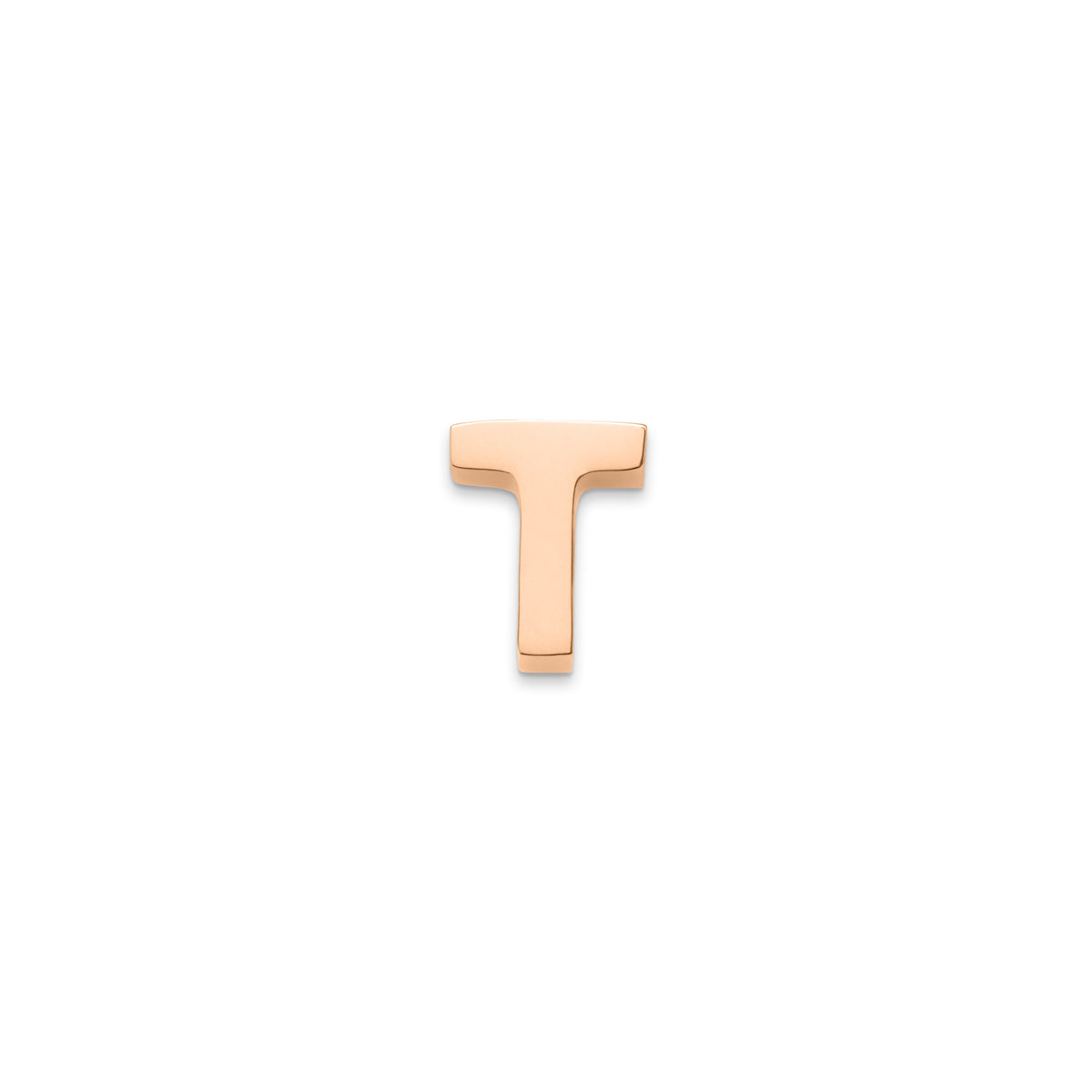 Made Mine Charms - Block Initial Charm (Rose Gold)