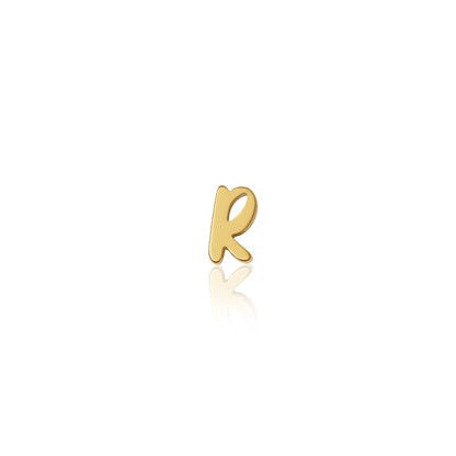 Fixed Charm - Handwritten Initial Charm (Gold)
