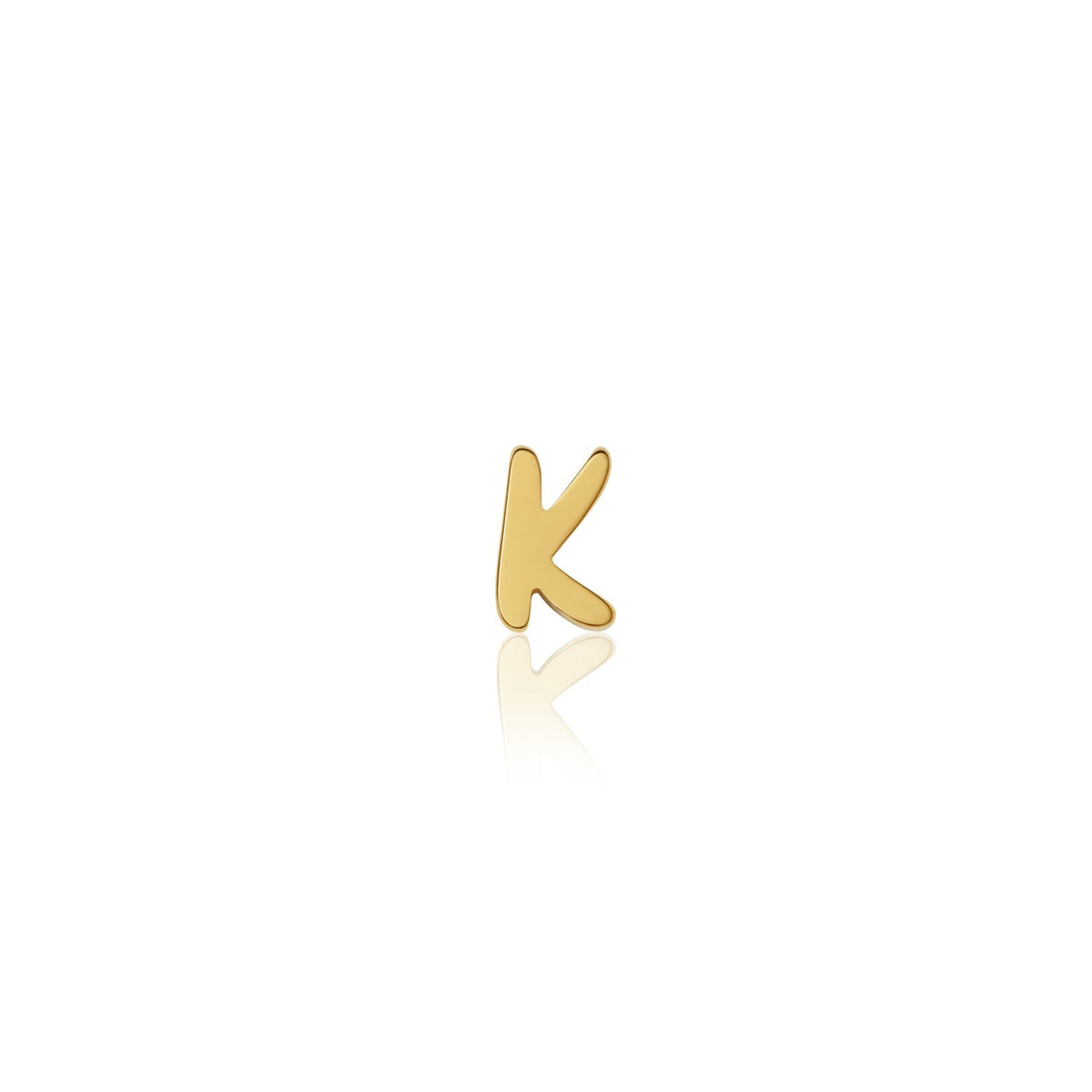 Fixed Charm - Handwritten Initial Charm (Gold)