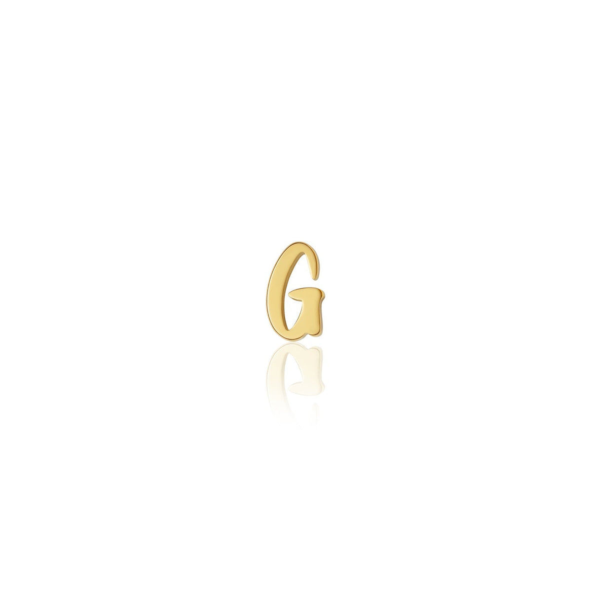 Fixed Charm - Handwritten Initial Charm (Gold)