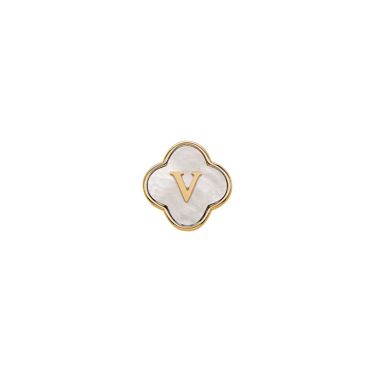 Pearl Clover Charms (Gold) - Plain Clover