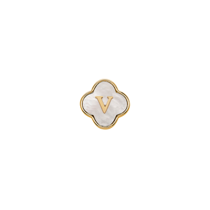 Pearl Clover Charms (Gold) - Plain Clover