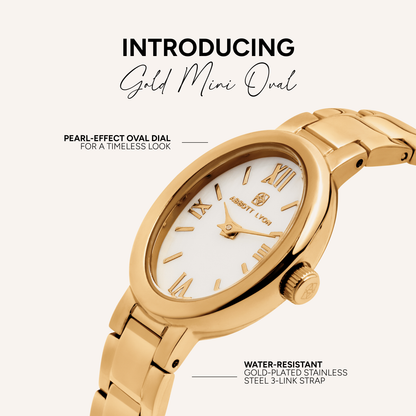 Monroe Oval Watch (Gold)