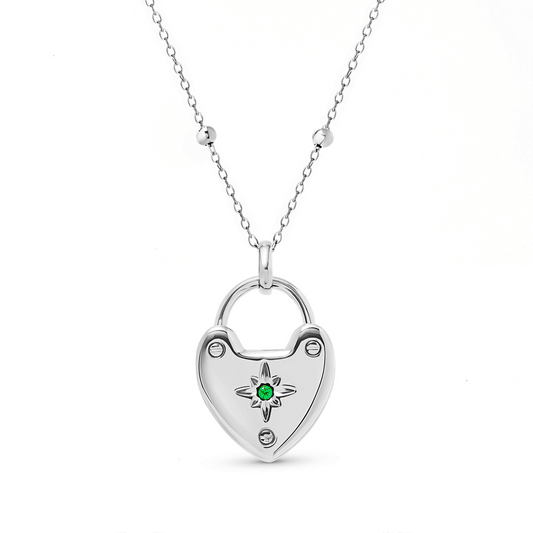 Photo Love Locket Necklace (Silver)
