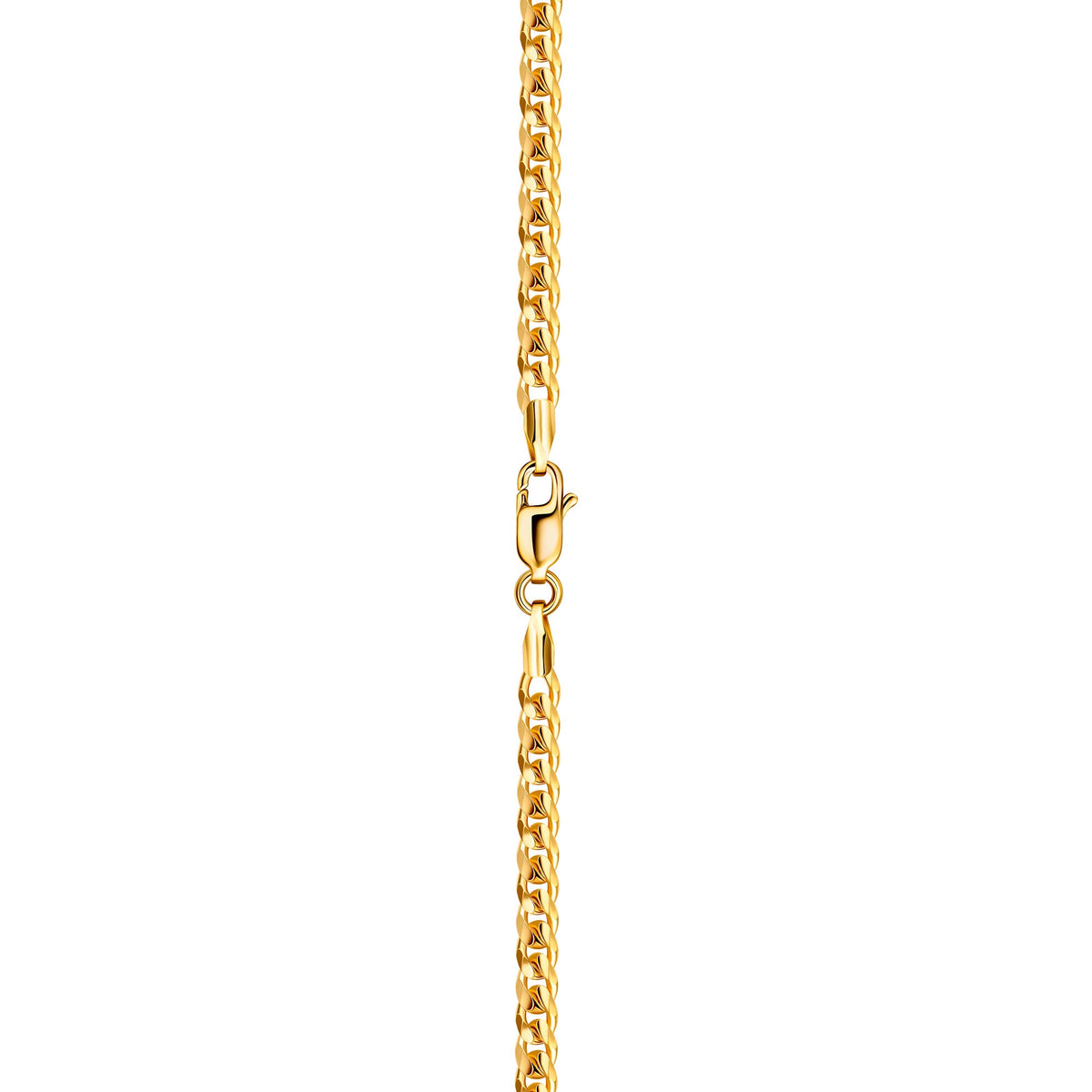 18k Gold Plated Miami Cuban Necklace 4mm Thick