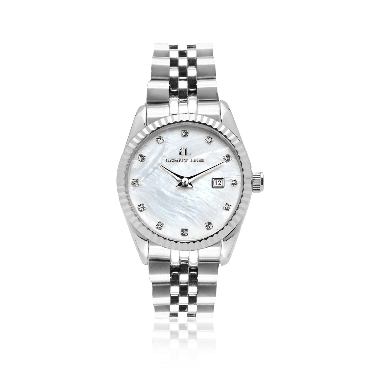 Mini Silver Pearl Link Belgravia 30 Watch