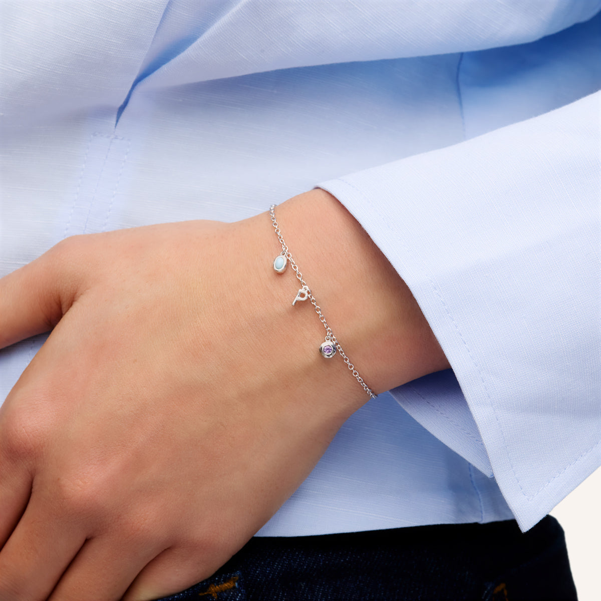 Made Mine Fine Charm Bracelet (Silver)