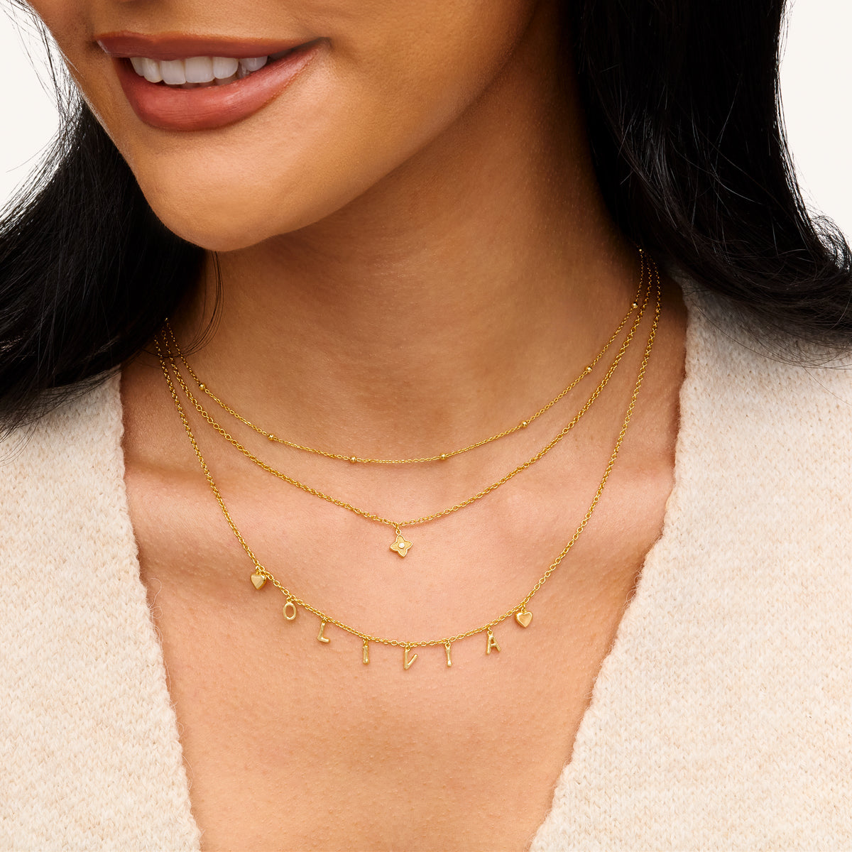Made Mine Fine Name Necklace (Gold)