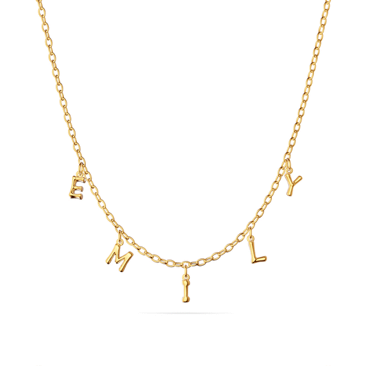Made Mine Fine Name Necklace (Gold)