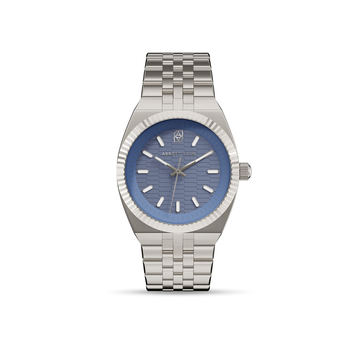 Grosvenor 40 Steel Blue Watch (Silver)