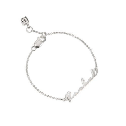 Fine Mini Signature Name Bracelet (Silver)