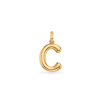 Molten Initial Pendant (Gold)