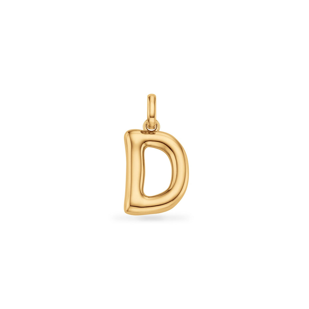Molten Initial Pendant (Gold)