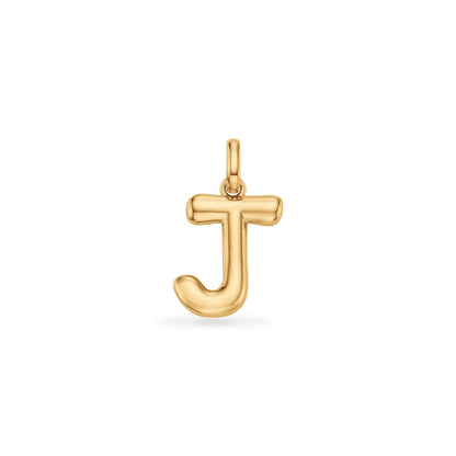 Molten Initial Pendant (Gold)