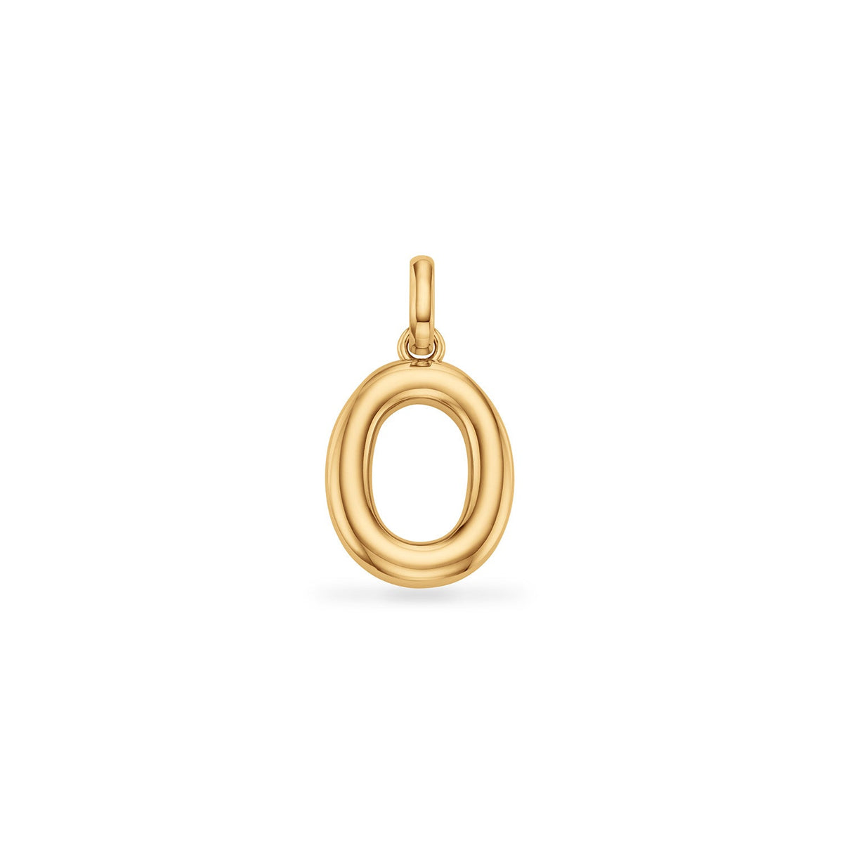Molten Initial Pendant (Gold)