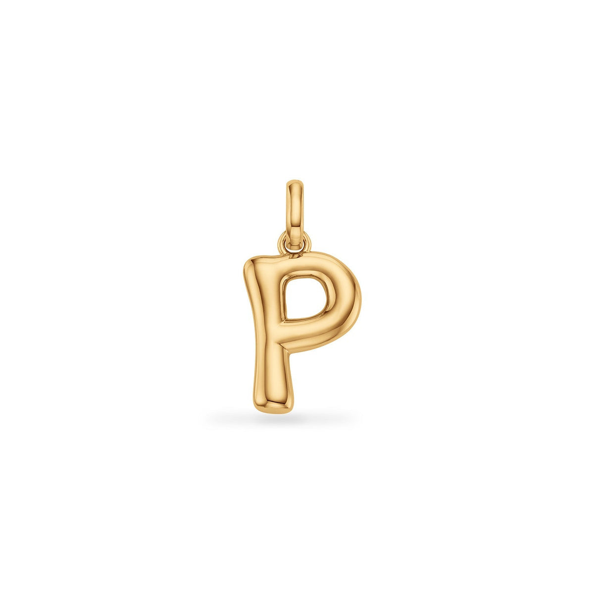 Molten Initial Pendant (Gold)