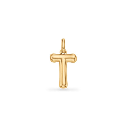 Molten Initial Pendant (Gold)