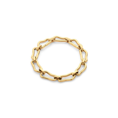 Molten Link Bracelet (Gold)
