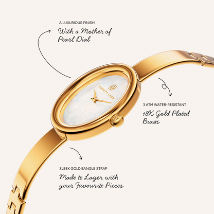 Monroe Bangle Watch (Gold)