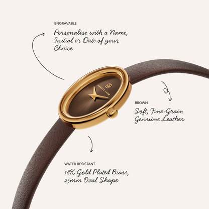 Monroe Brown Leather Watch