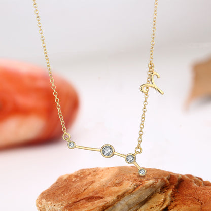 18K Gold Plated Zodiac Constellation Necklace