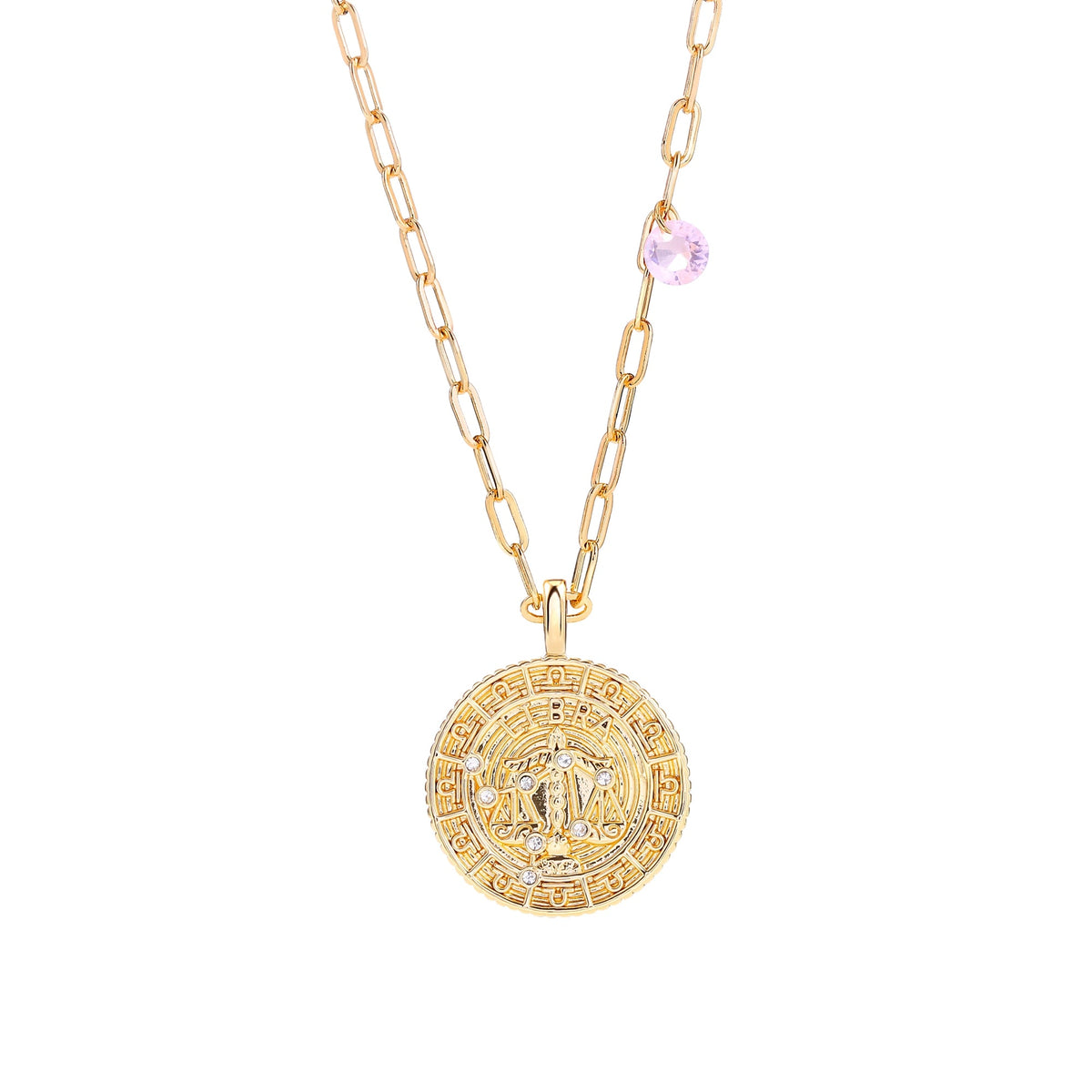 18K Gold Plated Zodiac Birth Coin