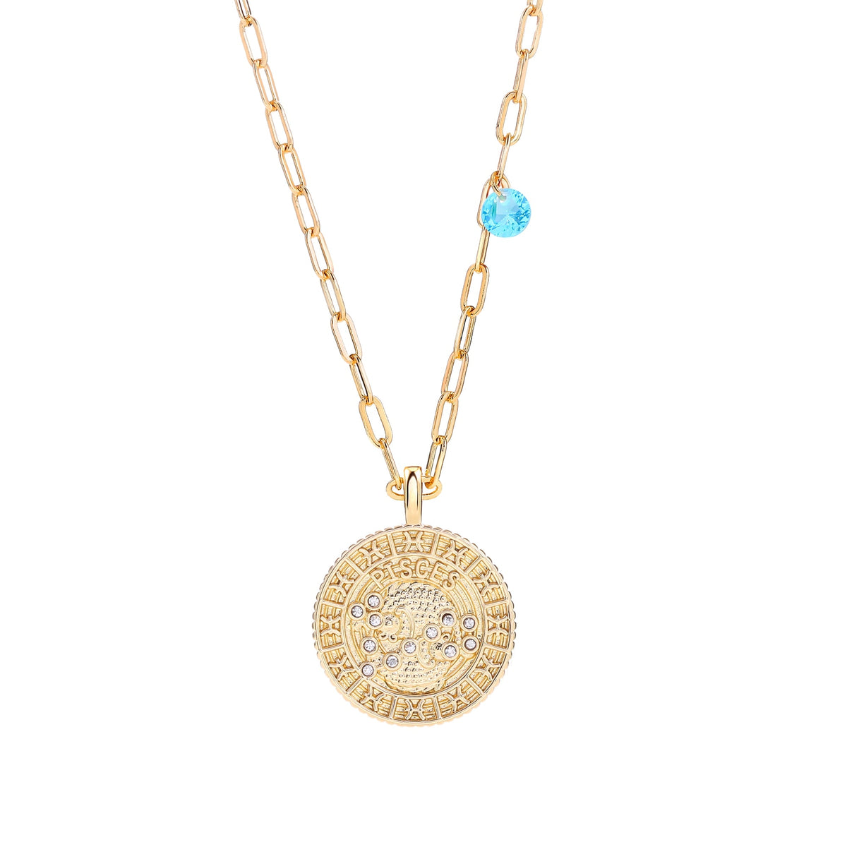 18K Gold Plated Zodiac Birth Coin