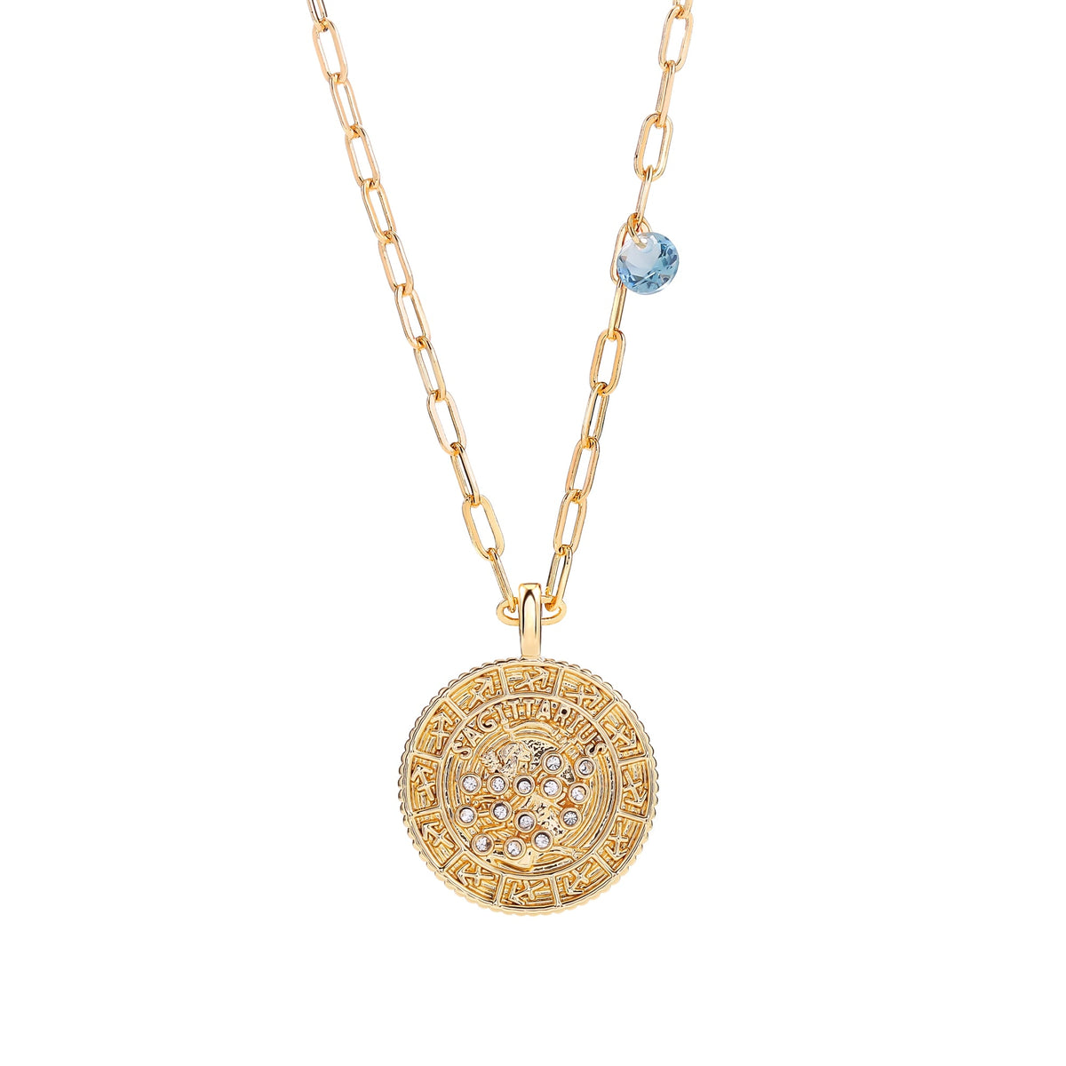 18K Gold Plated Zodiac Birth Coin